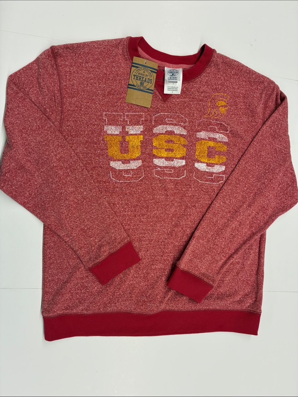 NEW Rivalry Threads NCAA Officially Licensed USC Crewneck Sweatshirt